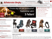 Tablet Screenshot of elektricke-obojky.cz
